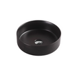 SASSO Round Counter Top Basin Matte Black 350mm