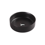 SASSO Round Counter Top Basin Matte Black 350mm