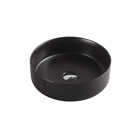 SASSO Round Counter Top Basin Matte Black 350mm