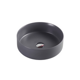 SASSO Round Counter Top Basin Nero Grey 350mm
