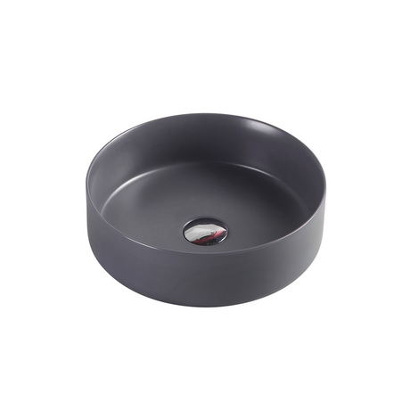 SASSO Round Counter Top Basin Nero Grey 350mm