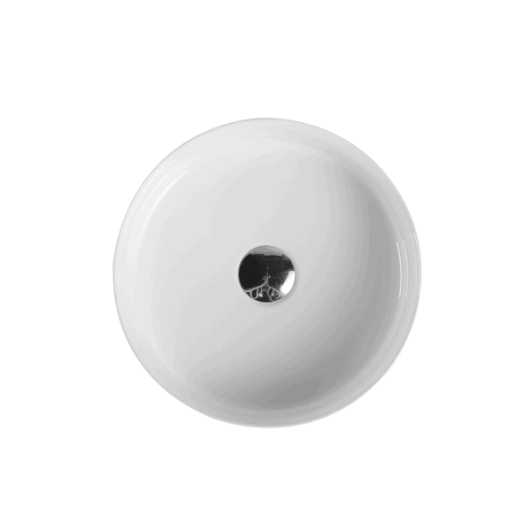 SASSO Counter Top Basin Touchline White (Round: 350x350x110)