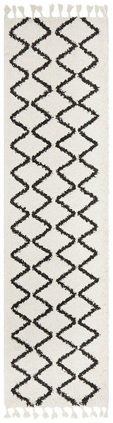 Saffron 11 White Runner Rug