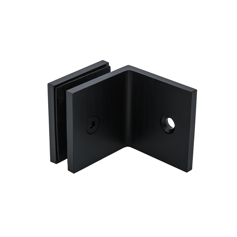 Shower Screen Bracket - 90 ° Glass to Wall Black