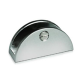 Shower Screen Bracket - Shelf to Wall/Floor - Round Mirror