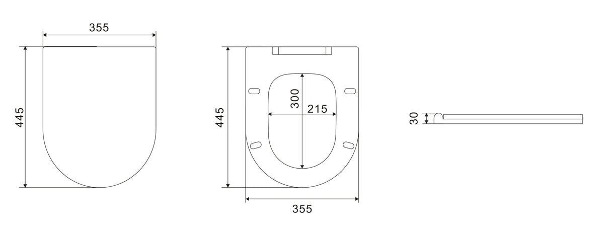 Avis Rimless Wall Faced Floor Gloss White/ Matte White Toilet