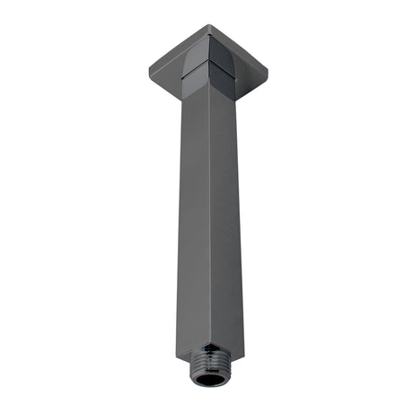 Cavallo Square Ceiling Shower Arm 200mm - Brushed Gun Metal