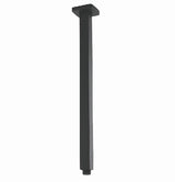 Cavallo Square Ceiling Shower Arm 400mm - Brushed Gun Metal