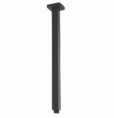 Cavallo Square Ceiling Shower Arm 400mm - Brushed Gun Metal