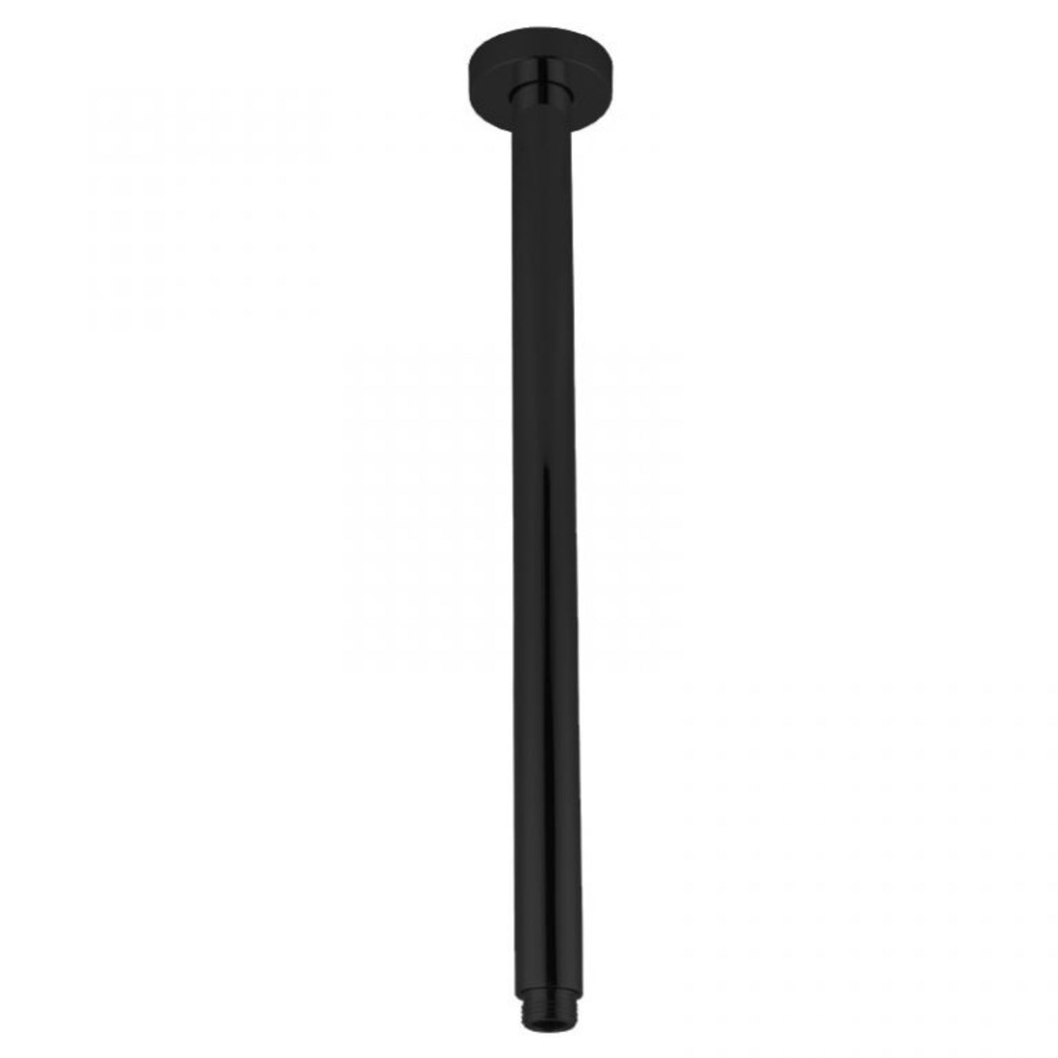 Pentro Round Ceiling Shower Arm 400mm - Matte Black