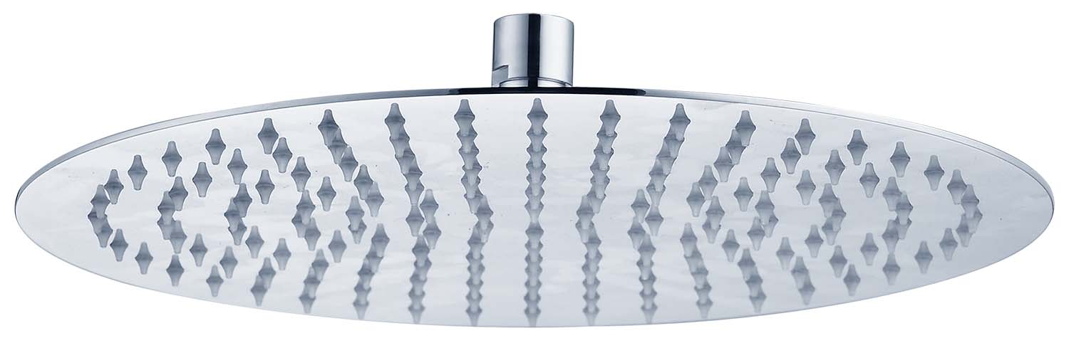 Stainless Steel Shower Head Round 300mm*2mm (Chrome)