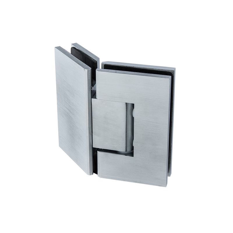 Shower Screen Hinge - 135 ° Glass to Glass Satin