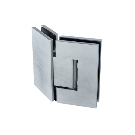 Shower Screen Hinge - 135 ° Glass to Glass Satin