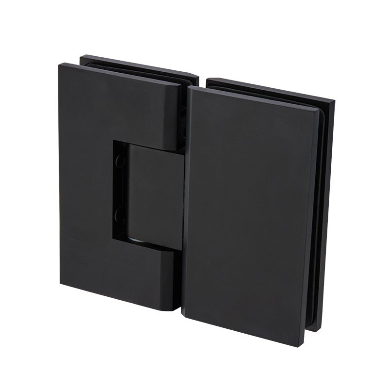 Shower Screen Hinge - 180 ° Glass to Glass Matte Black