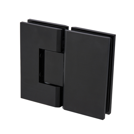 Shower Screen Hinge - 180 ° Glass to Glass Matte Black