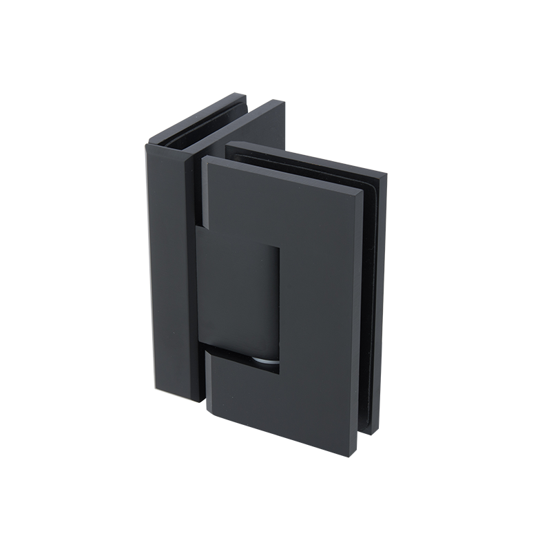 Shower Screen Hinge - 90 ° Glass to Glass Black