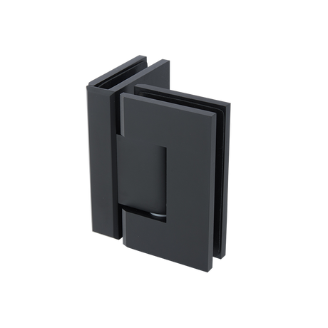 Shower Screen Hinge - 90 ° Glass to Glass Black