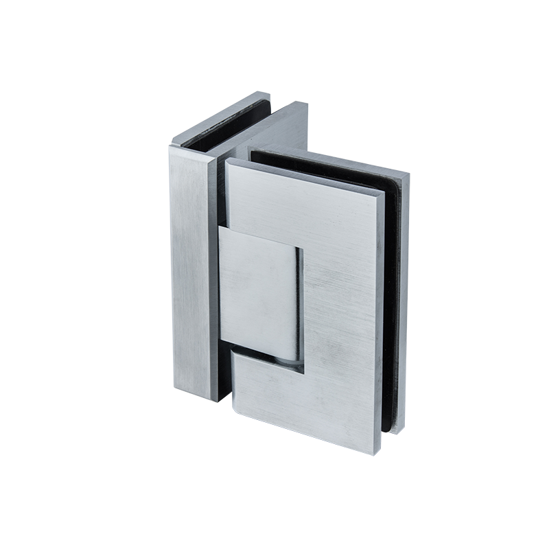 Shower Screen Hinge - 90 ° Glass to Glass Satin