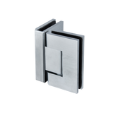Shower Screen Hinge - 90 ° Glass to Glass Satin