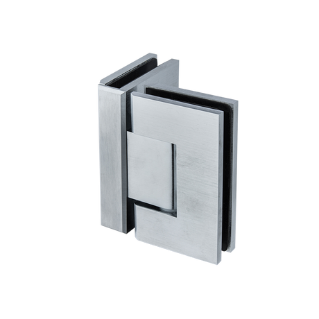 Shower Screen Hinge - 90 ° Glass to Glass Satin