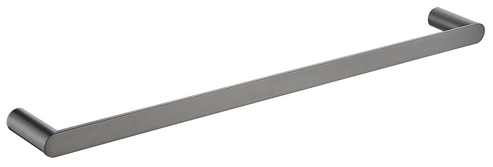 Sleek Single Towel Rail (Brushed Gun Metal)