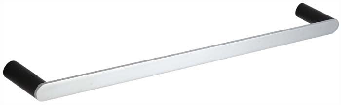 Sleek Single Towel Rail (Black / Chrome)