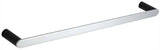 Sleek Single Towel Rail (Black / Chrome)