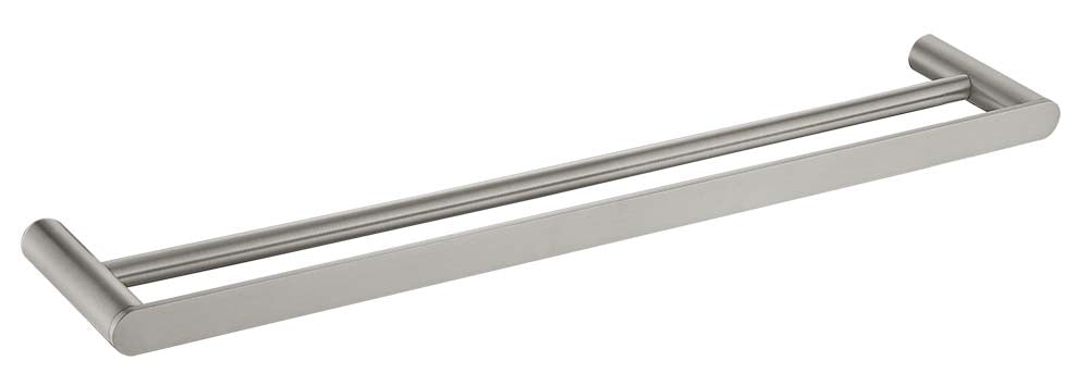 Sleek Double Towel Rail (Brushed Nickel)