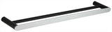 Sleek Double Towel Rail (Black / Chrome)
