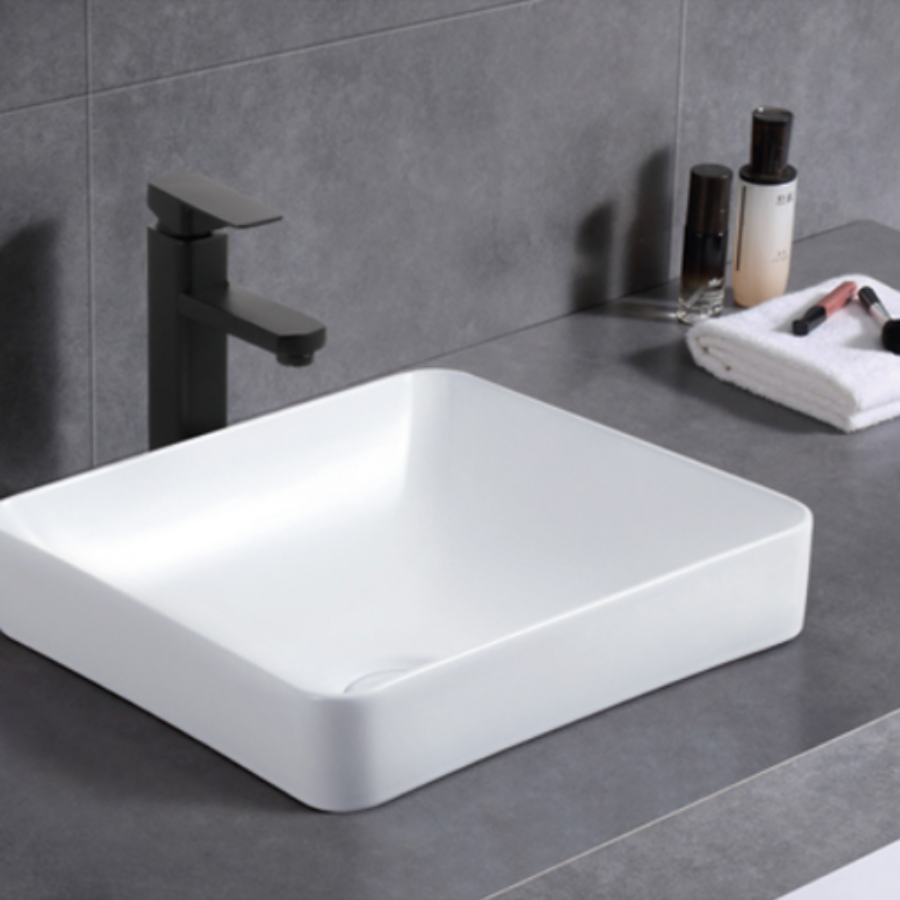 Stella Soft White Basin (Square: 370x370x140)