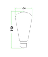SPECTRA: ST57 LED Firework Effect Decorative Globes (4W)