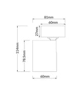 SPOT: Interior GU10 1 Light Adjustable Round Base Surface Mounted Spot Lights