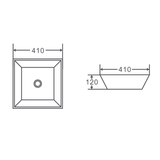 SQ 41 Counter-Top Basin (Square: 410x410x120)