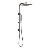 Esperia 250mm Square Shower Station - Brushed Gun Metal