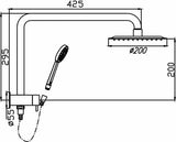 Cuter Shower System (Chrome)