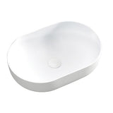 RECTANGULAR OVAL BASIN 580x350mm with Optional Mixer & Pop-Up