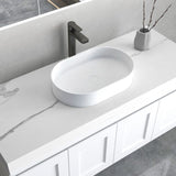 NOOSA Matte White Basin (Oval: 580x350x135)