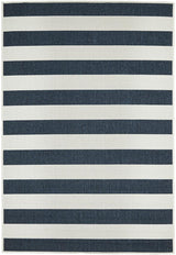Shore Navy White Outdoor Rug