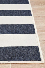 Shore Navy White Outdoor Rug