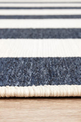 Shore Navy White Outdoor Rug