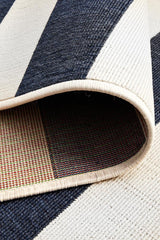 Shore Navy White Outdoor Rug