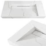 Tiara Wall Hung Vanity and Basin 750mm White