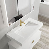 Tiara Wall Hung Vanity and Basin 900mm White