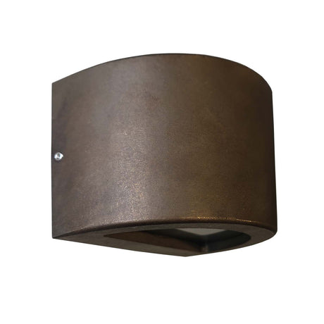 STE: Exterior 12V Bronze Curved Surface Mounted Step / Wall Lights IP54