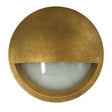 STE: Exterior LED 12V/240V Antique Brass Eyelid/Round Step/Wall Lights IP65