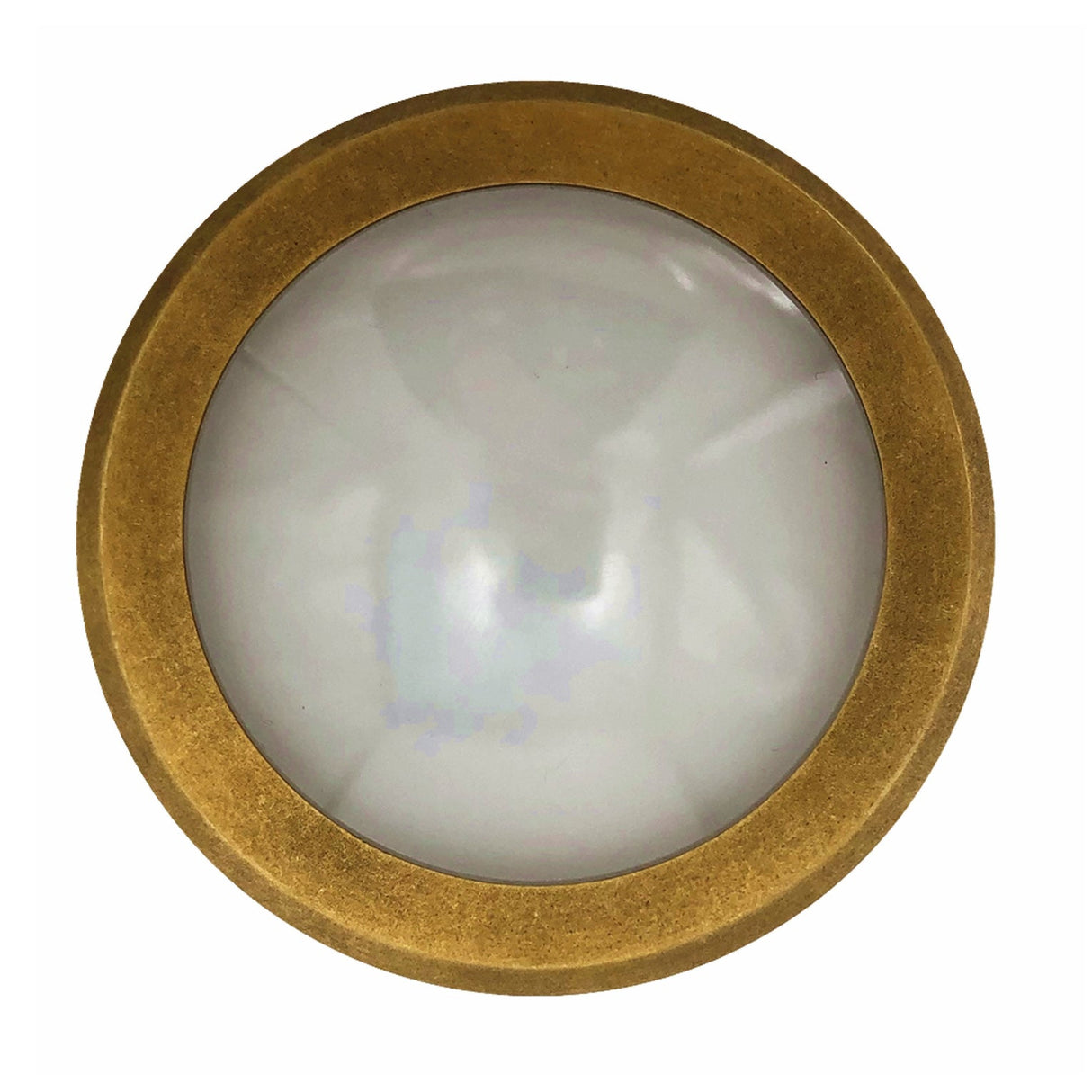 STE: Exterior LED 12V/240V Antique Brass Eyelid/Round Step/Wall Lights IP65