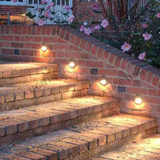 STE: Exterior LED 12V Bronze/ Brass Eyelid Step / Wall Lights IP65