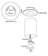 SURFACE: GU10 Round Surface Mounted Ceiling Downlights