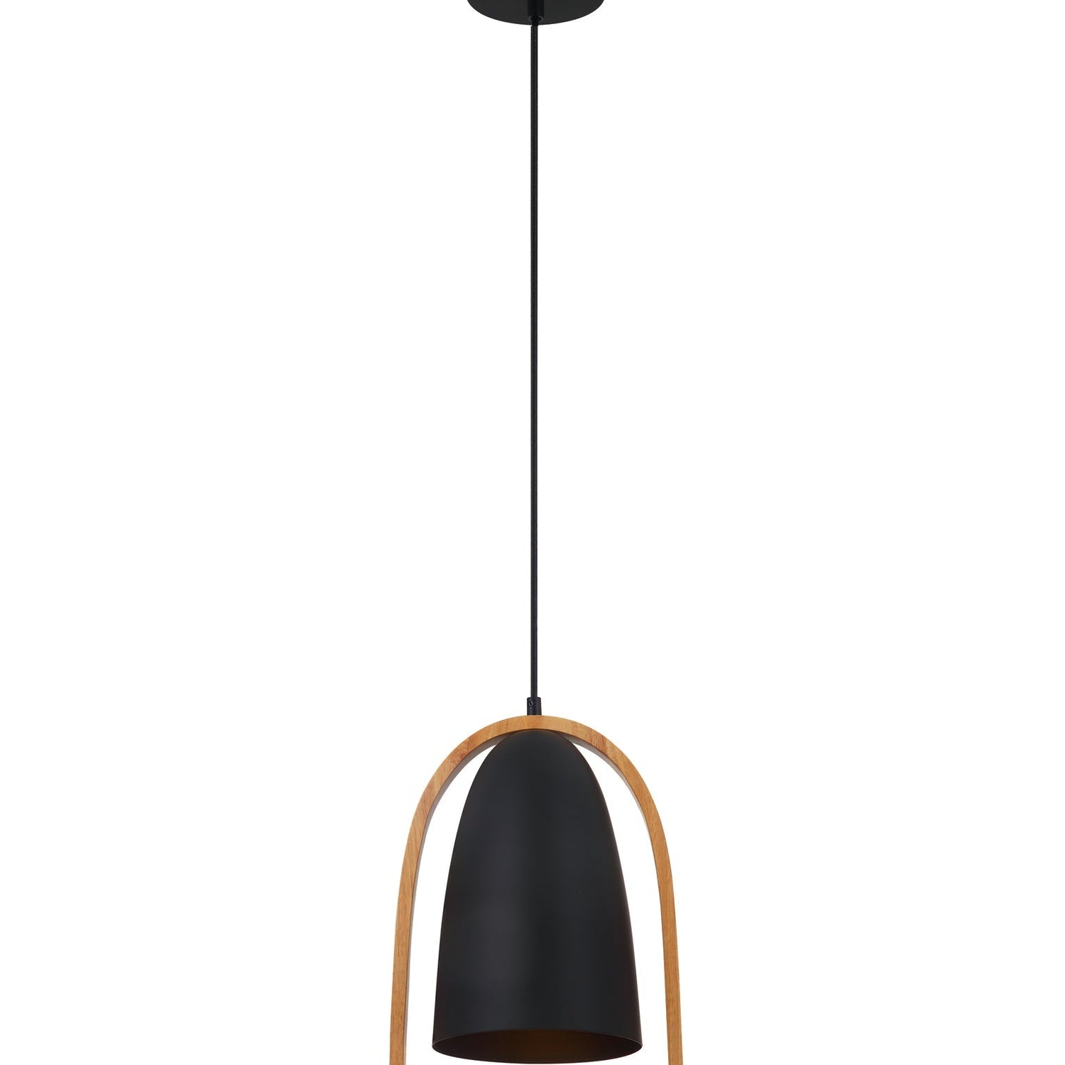 SWING: Ellipse with Wood Frame Pendant Lights