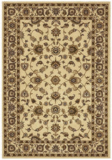Sydney Collection Classic Rug Ivory With Ivory Border